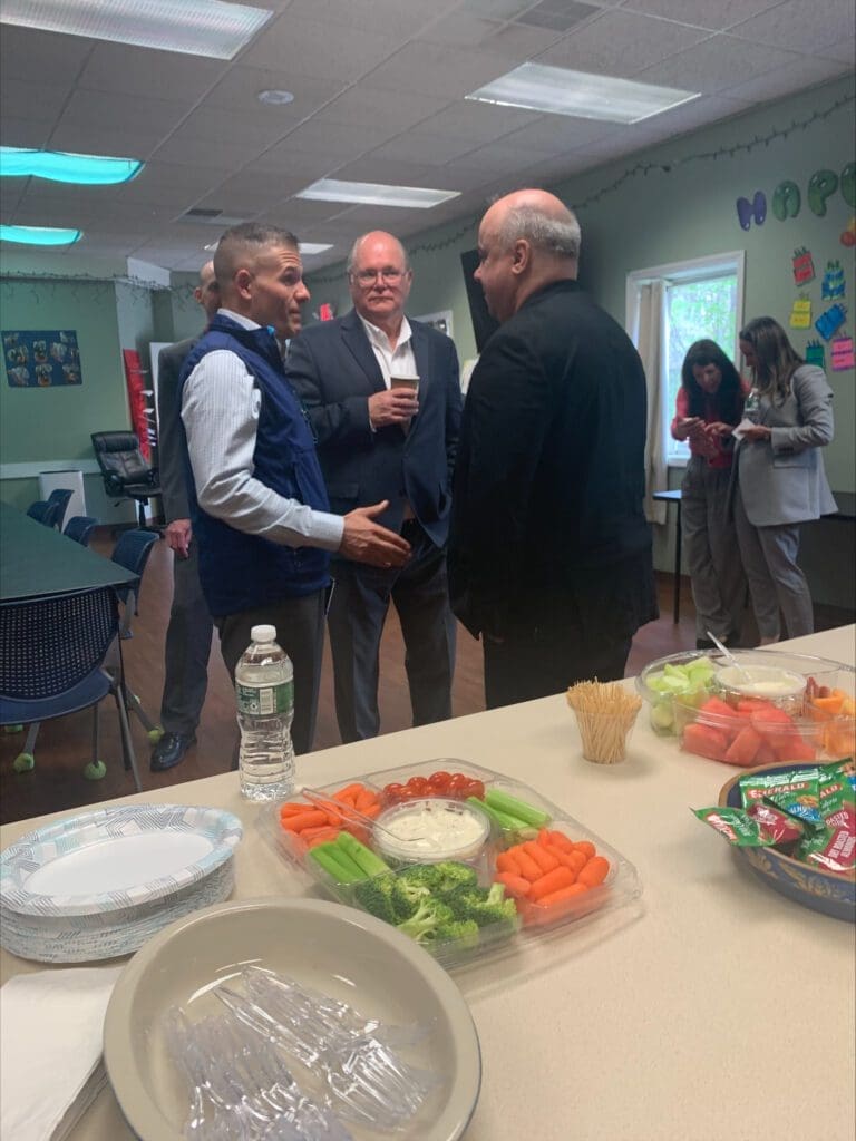 Rep. Marc Molinaro meeting with In Flight, Inc.'s administration team at their Ghent Day Program.
