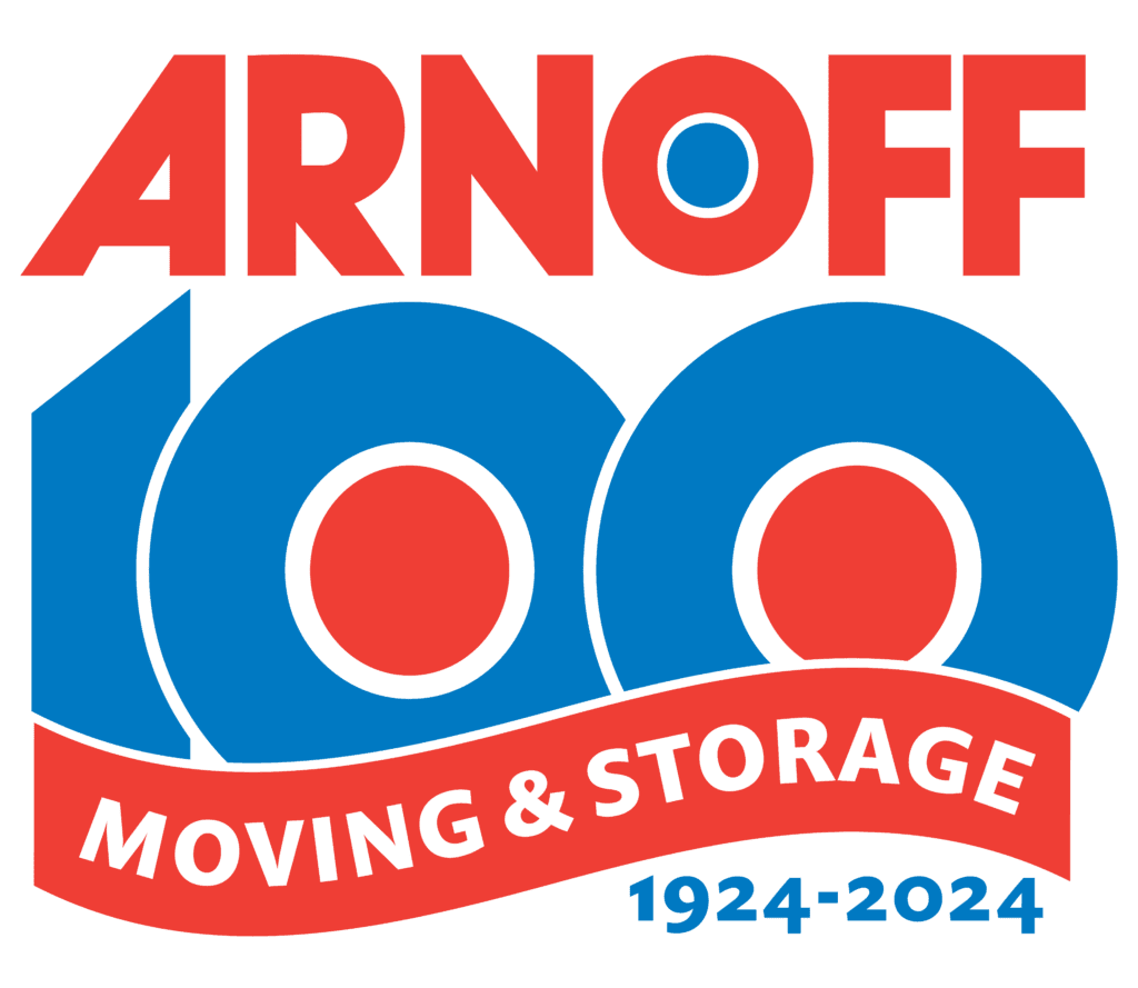 Colorful logo for Arnoff Moving & Storage.