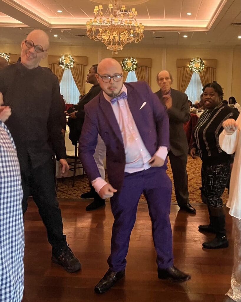 Participants Dancing at In Flight's 17th Annual Holiday Formal