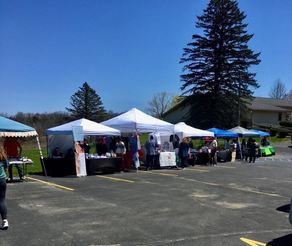 Vendors at In Flight's Flower Fair